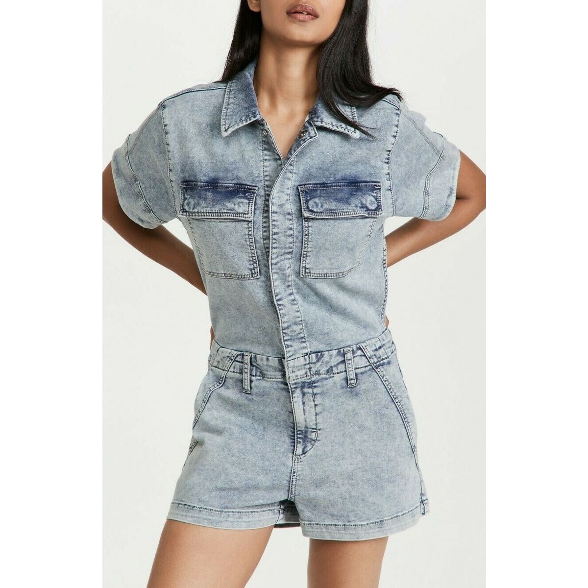 Joe's Jeans The French Terry Shortall Romper Size Xs Preppy Classic Retro Style